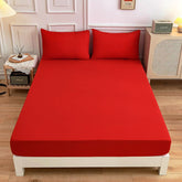 Cotton Bed Sheets Fitted Sheet Pillow Case
